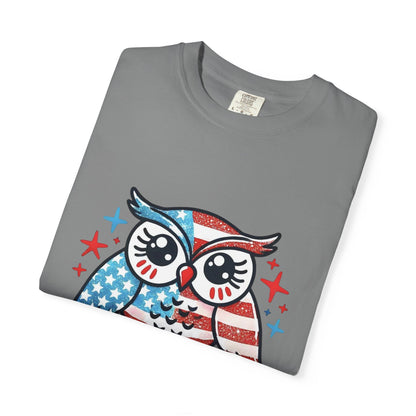 Patriotic 'Hoot for Freedom' Owl T-Shirt