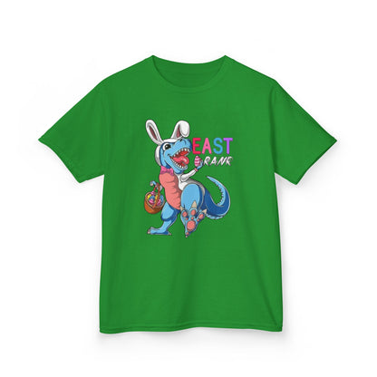 Kids 'Beast of Easter' Dino Bunny T‑Shirt — Cute Easter Dino with Basket