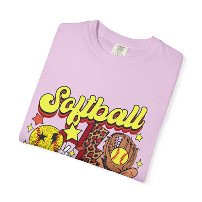 Softball Mama T-Shirt — Retro Softball Mom Graphic Tee