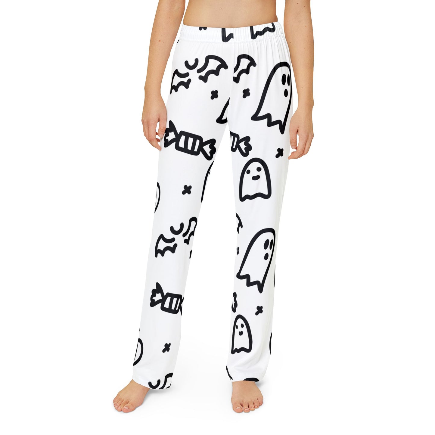 Halloween Kids Lounge Pants, Ghost Print Pajama Pants, Cozy Lounge Wear, Children’s Halloween Pajamas, Fun Holiday Sleepwear