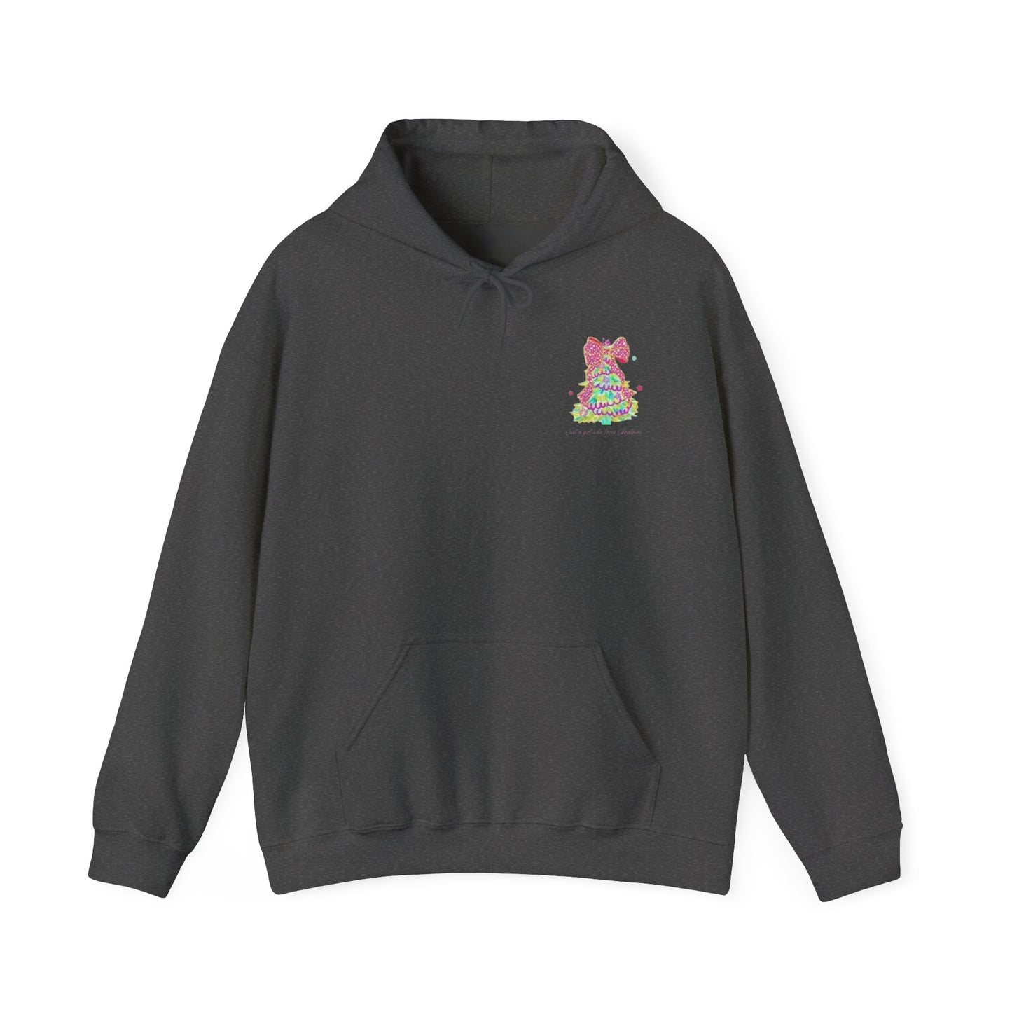 Just a Girl Who Loves Christmas- Whimsical Hooded Sweatshirt