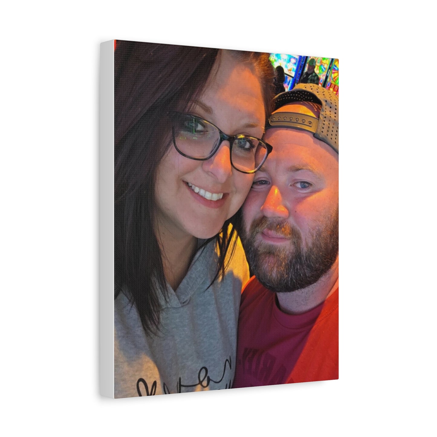 Personalized Stretched Canvas Print, Custom Wall Art, Home Decor, Gift for Couples, Anniversary, Homewarming