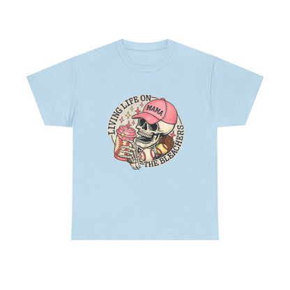 Living Life SPORTS MOM Skull Tee — Mama Cap Vintage Surf School Shirt