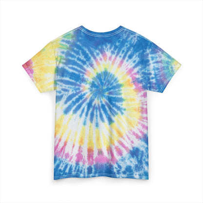 Playful Tie Dye Tee for Relaxed Vibes, Perfect Gift for Friends & Family, Casual Wear, Birthday Gift, Sorry I'm Late Design