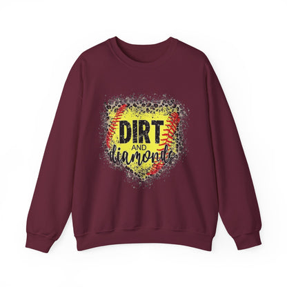 Dirt and Diamonds Sweatshirt — Baseball-Inspired Crewneck for Players & Fans