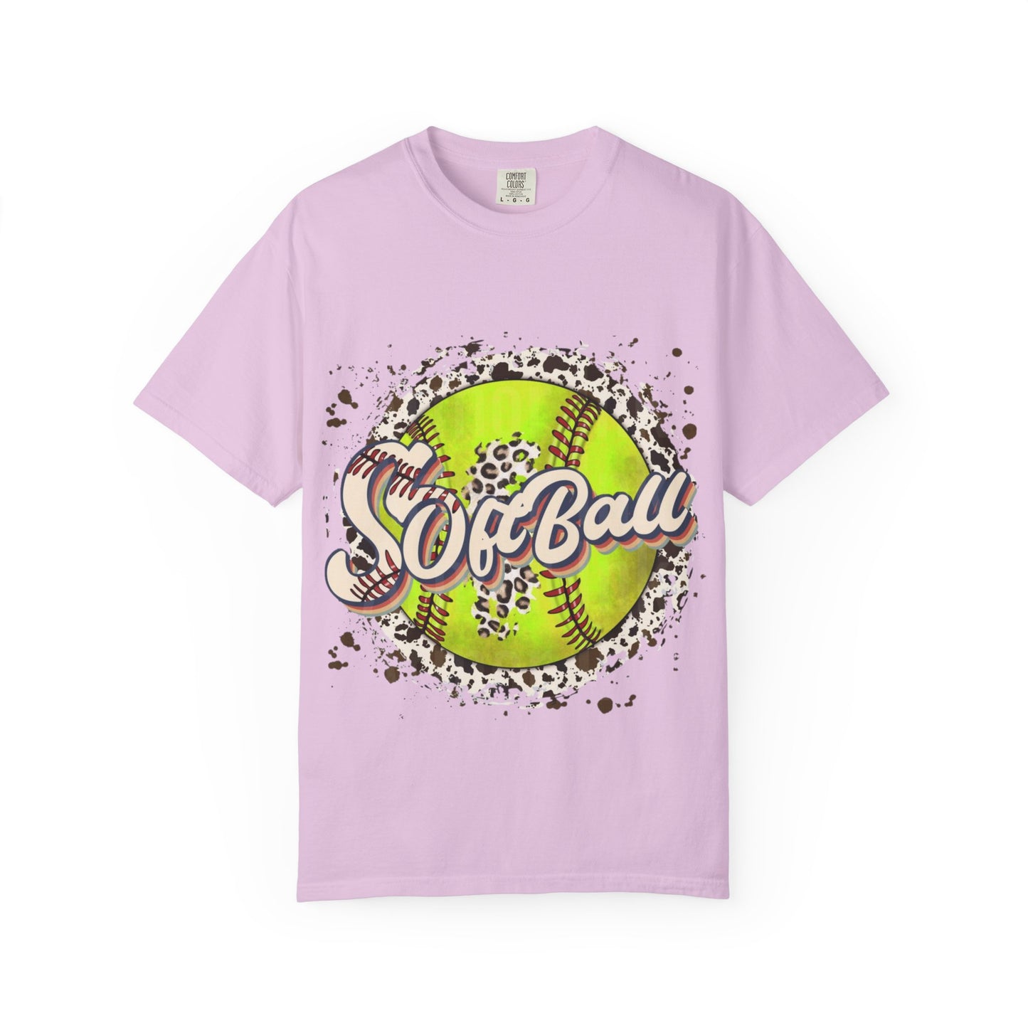 Softball Vintage Graphic T-Shirt — Neon Softball Logo Tee