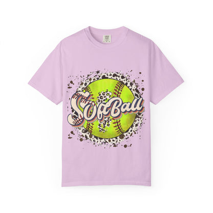 Softball Vintage Graphic T-Shirt — Neon Softball Logo Tee