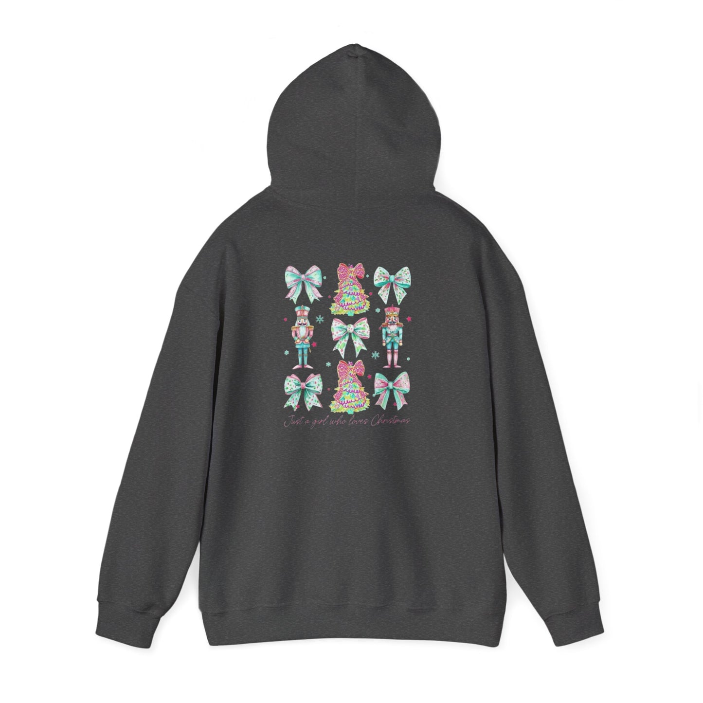 Just a Girl Who Loves Christmas- Whimsical Hooded Sweatshirt