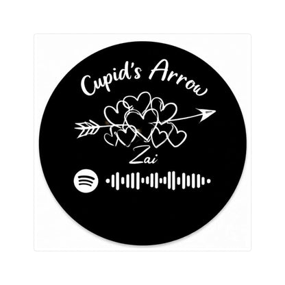 Black Sticker- Cupid’s Arrow – Spotify Code Sticker