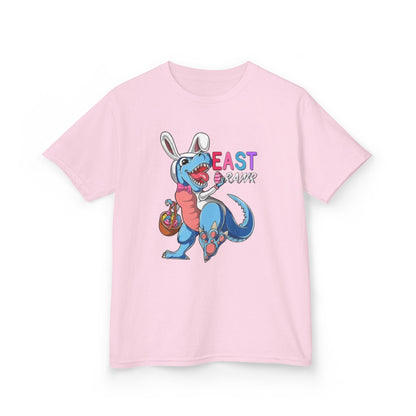 Kids 'Beast of Easter' Dino Bunny T‑Shirt — Cute Easter Dino with Basket