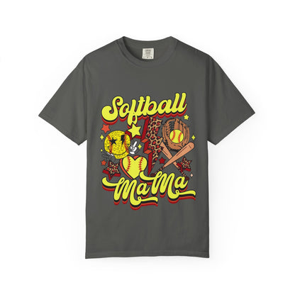 Softball Mama T-Shirt — Retro Softball Mom Graphic Tee