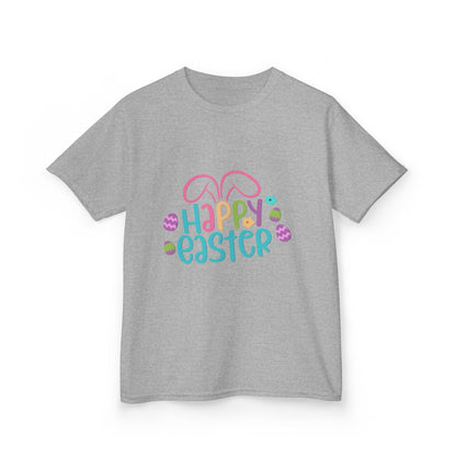 Happy Easter Kids Tee — Bunny Ears & Easter Eggs Holiday Shirt
