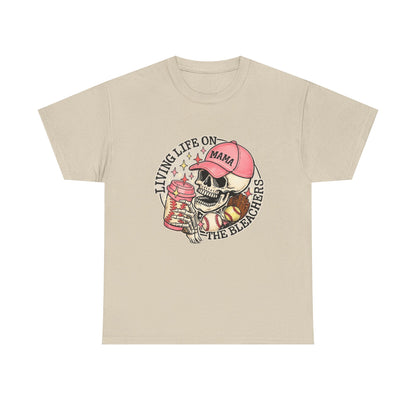 Living Life SPORTS MOM Skull Tee — Mama Cap Vintage Surf School Shirt