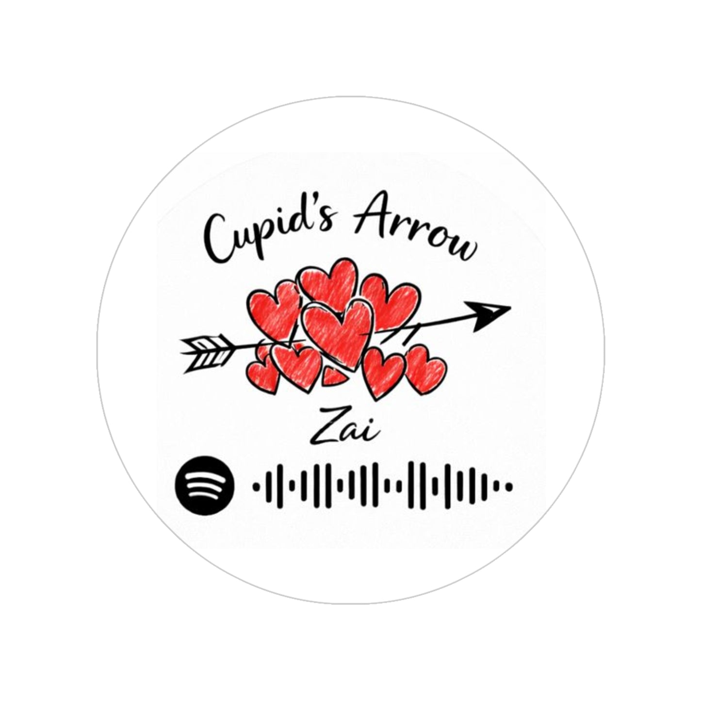 Cupid’s Arrow – Spotify Code Sticker