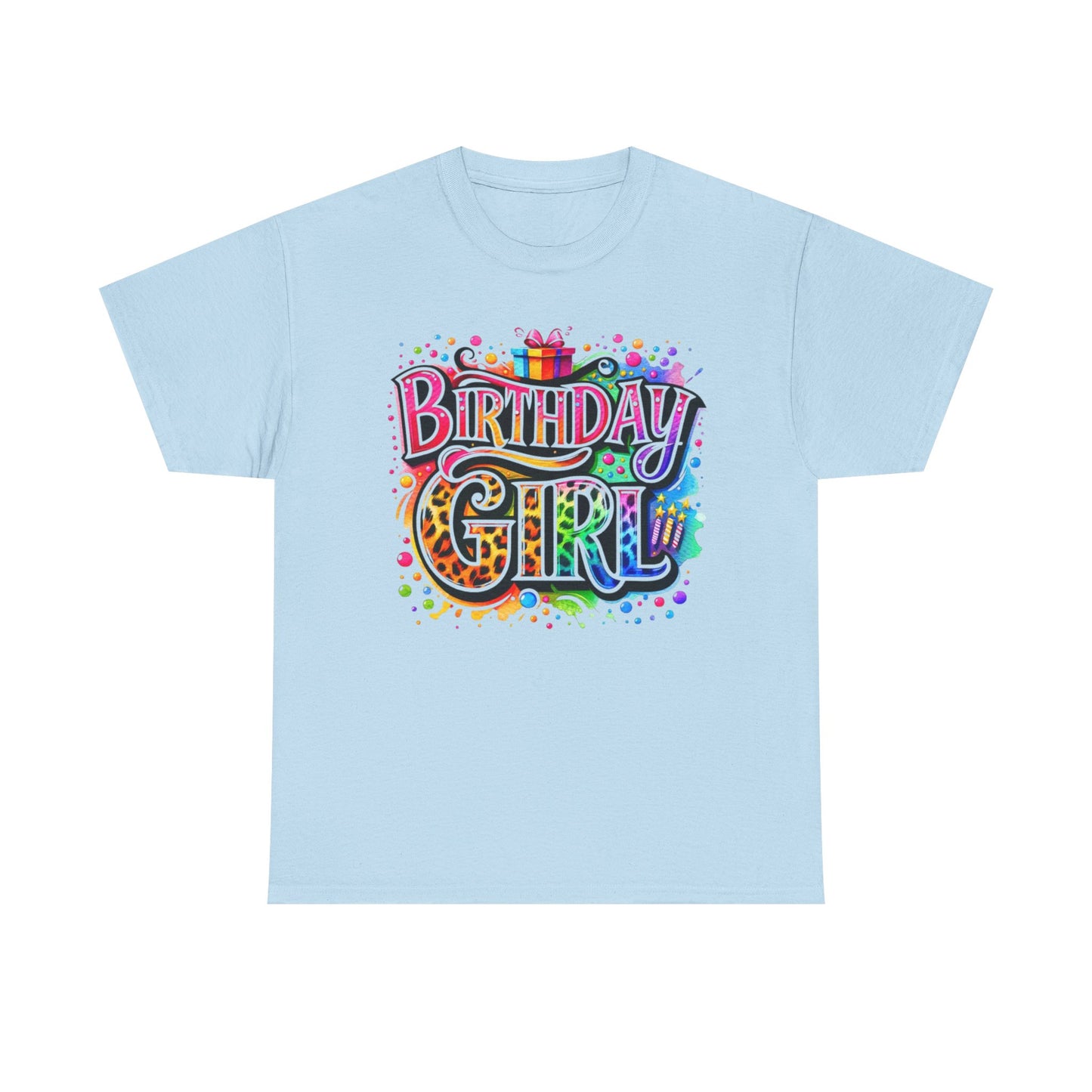 Birthday Girl T-Shirt — Colorful Party Graphic Tee for Her