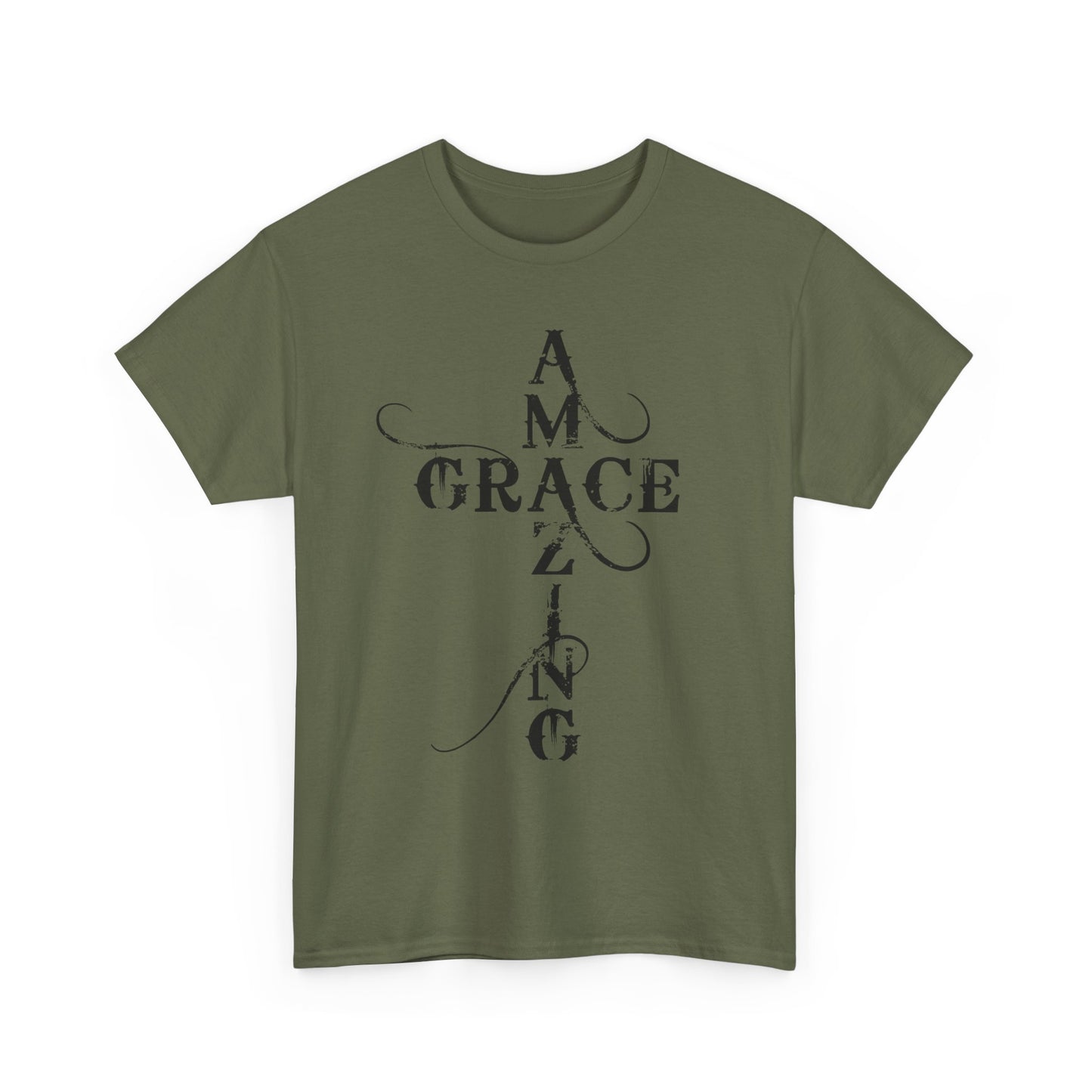 T‑Shirt — “Amazing Grace” Cross Design / “How Sweet the Sound?” Inspirational Gospel Tee