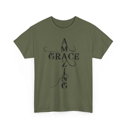 T‑Shirt — “Amazing Grace” Cross Design / “How Sweet the Sound?” Inspirational Gospel Tee