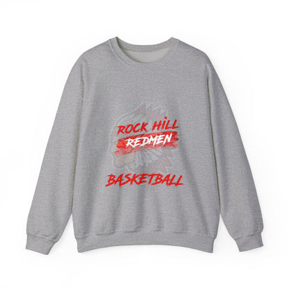 Rock Hill Redmen Basketball Crewneck Sweatshirt