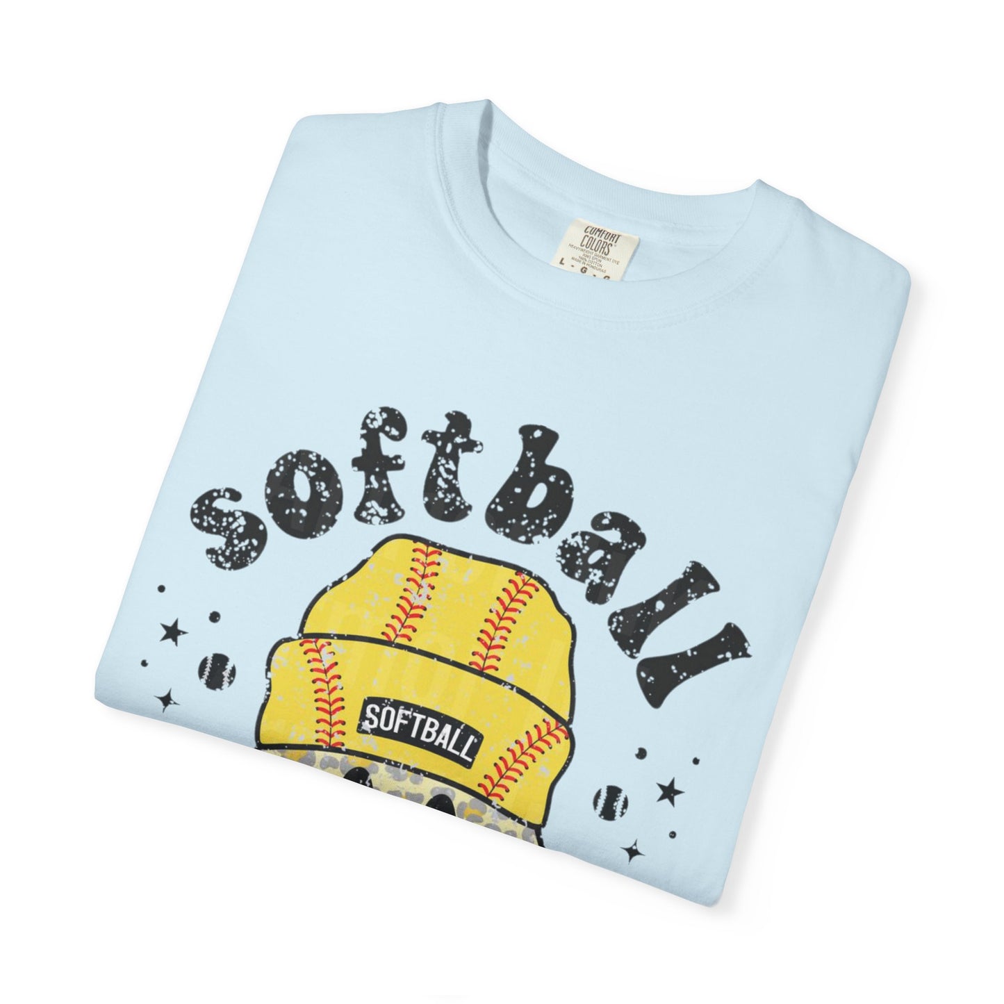 Softball Vibes Smiley T-Shirt