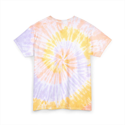 Playful Tie Dye Tee for Relaxed Vibes, Perfect Gift for Friends & Family, Casual Wear, Birthday Gift, Sorry I'm Late Design