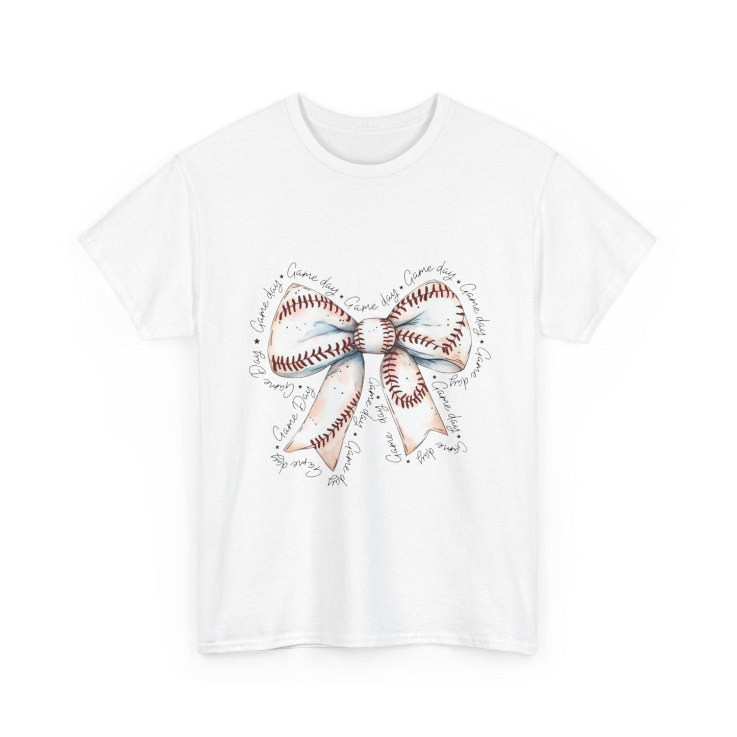 Bow Stitch Tee — Cute Hand-Drawn Ribbon Graphic T-Shirt