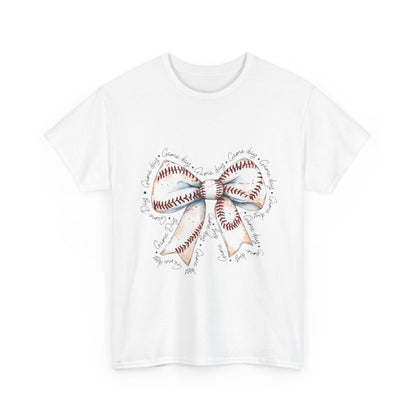 Bow Stitch Tee — Cute Hand-Drawn Ribbon Graphic T-Shirt