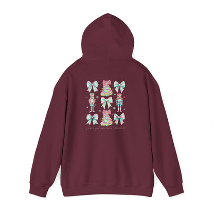 Just a Girl Who Loves Christmas- Whimsical Hooded Sweatshirt