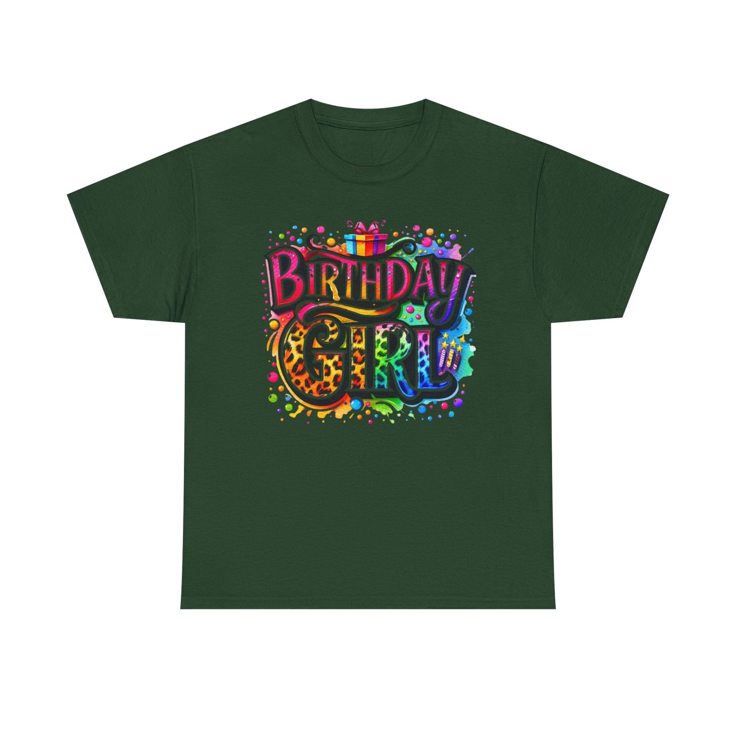 Birthday Girl T-Shirt — Colorful Party Graphic Tee for Her