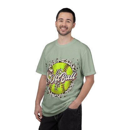 Softball Vintage Graphic T-Shirt — Neon Softball Logo Tee