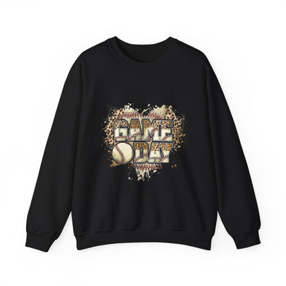 Softball 'Game Day' Crewneck Sweatshirt — Distressed Baseball Design