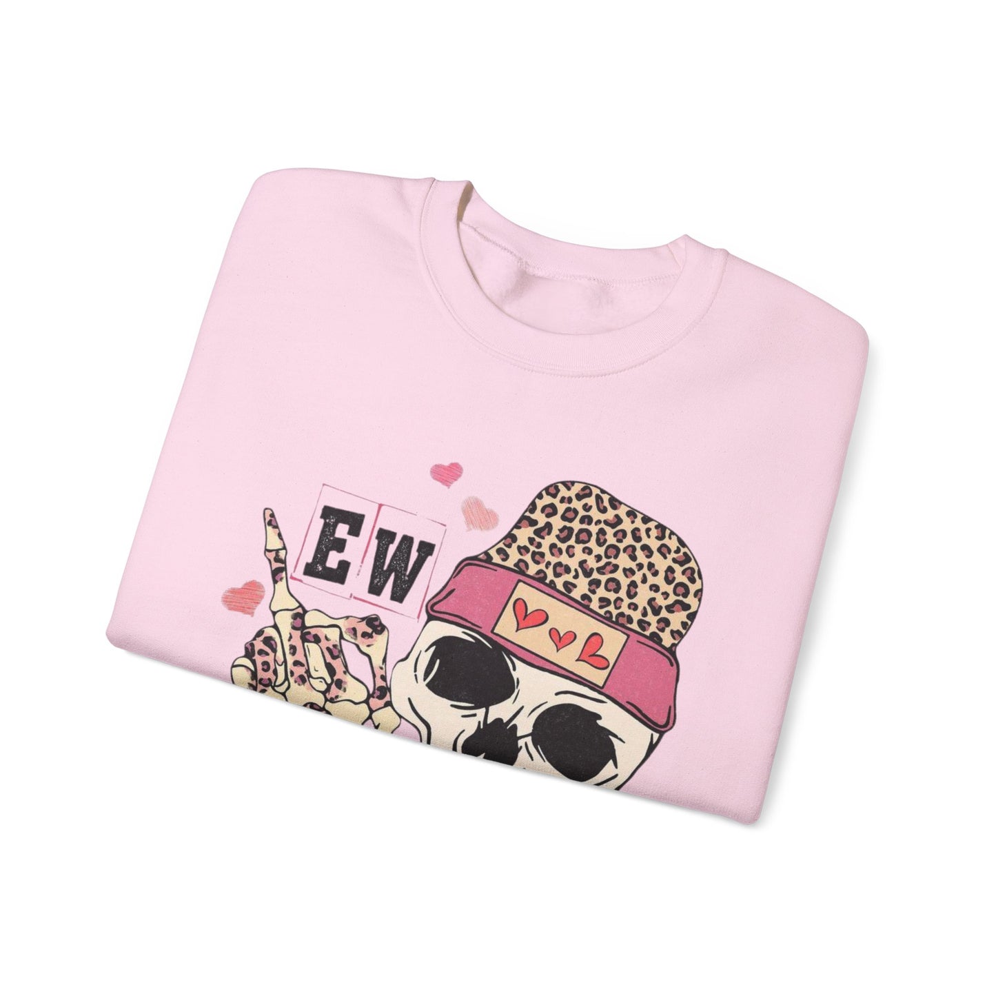Skull & Flowers 'Ew Love' Crewneck Sweatshirt