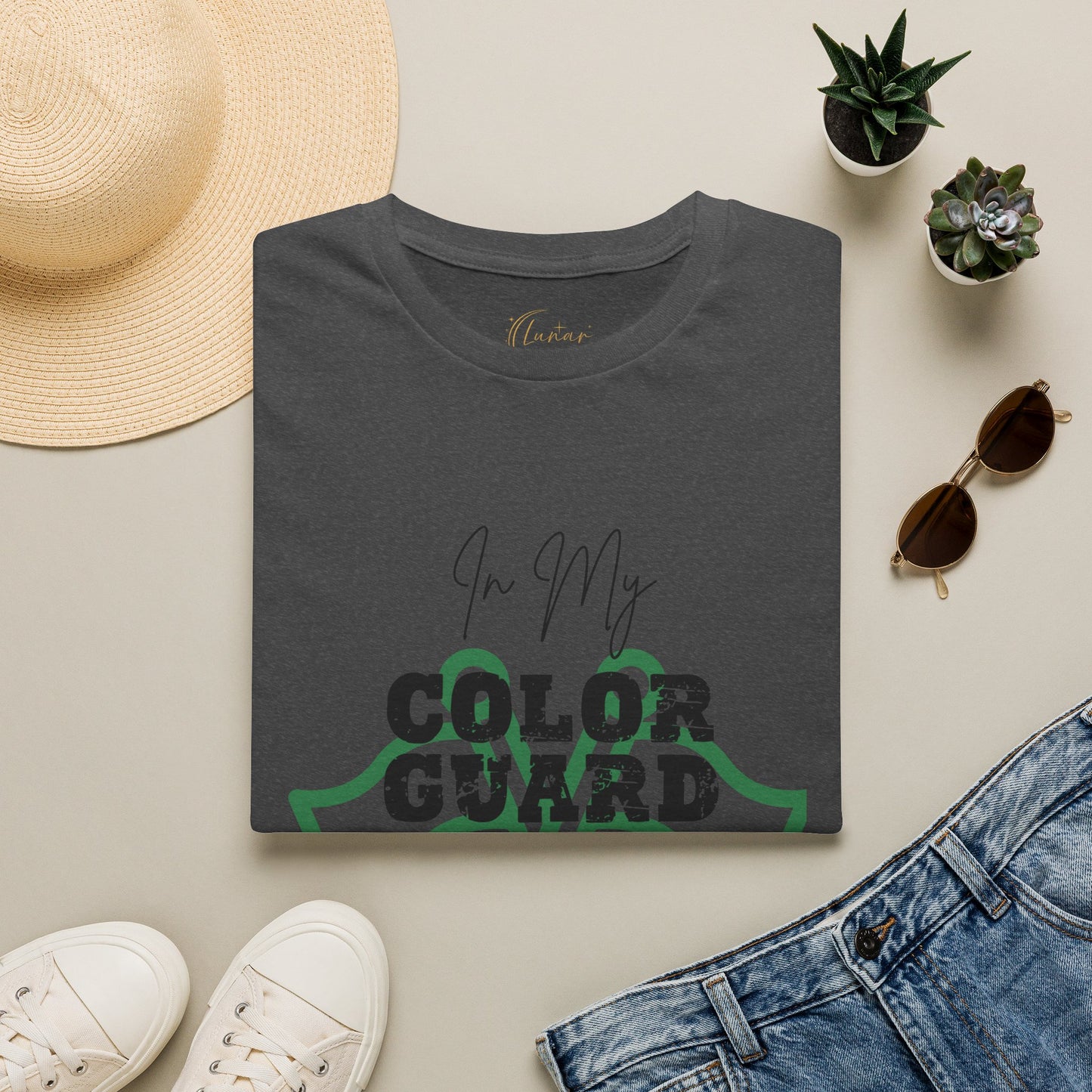 Color Guard T-Shirt — "In My Color Guard" Script & Bold Logo