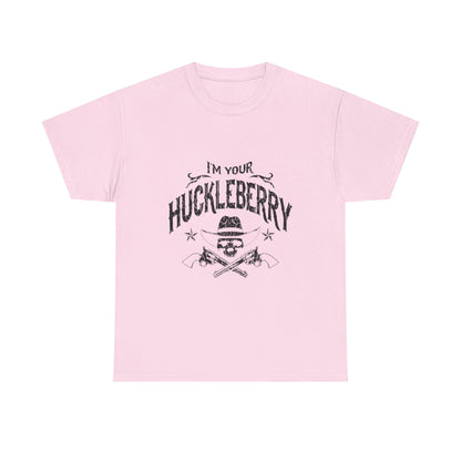 I'm Your Huckleberry T-Shirt — Vintage Western Skull & Pistols Tee