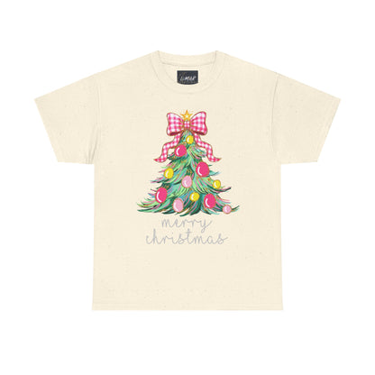 Merry Christmas Tree Unisex Heavy Cotton Tee