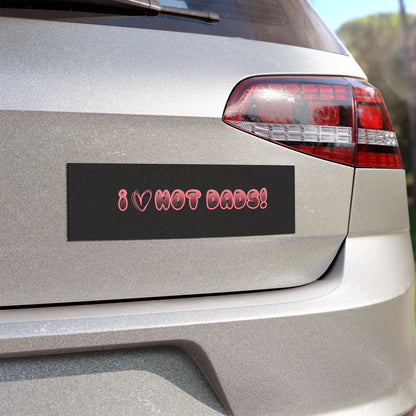 Playful Car Magnets Bundle - I  Hot Dads! Funny Car Decor, Vehicle Accessories, Gift for Dads, Auto Magnets, Humorous Gifts