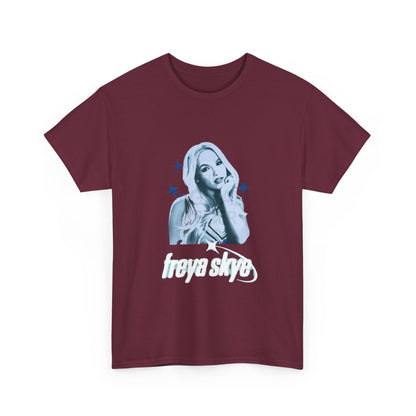 Freya Skye Graphic Tee — Retro Pop Star Portrait Shirt