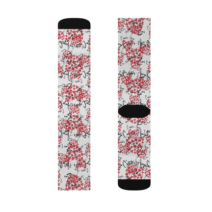 Cupid's Arrow Patterned Sublimation Socks