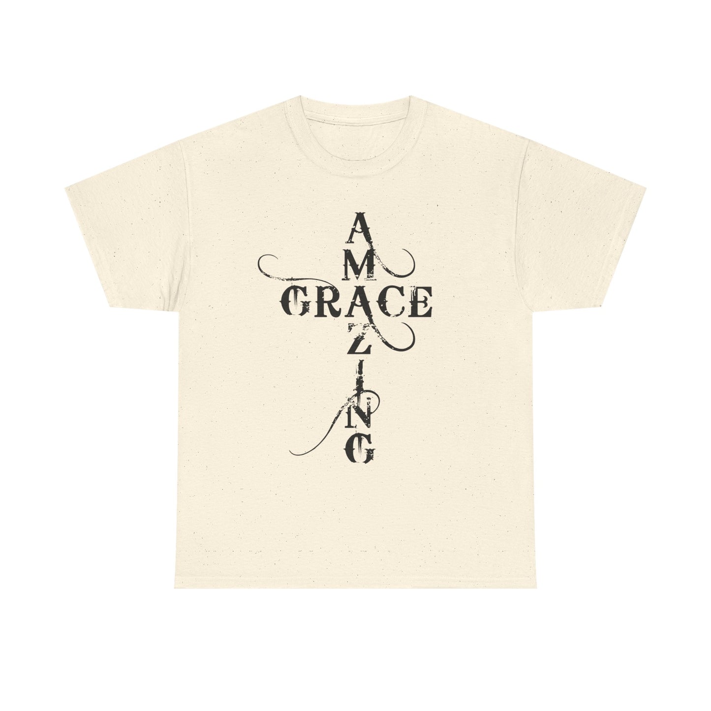 T‑Shirt — “Amazing Grace” Cross Design / “How Sweet the Sound?” Inspirational Gospel Tee
