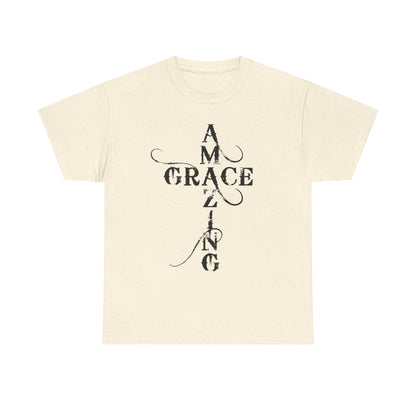 T‑Shirt — “Amazing Grace” Cross Design / “How Sweet the Sound?” Inspirational Gospel Tee