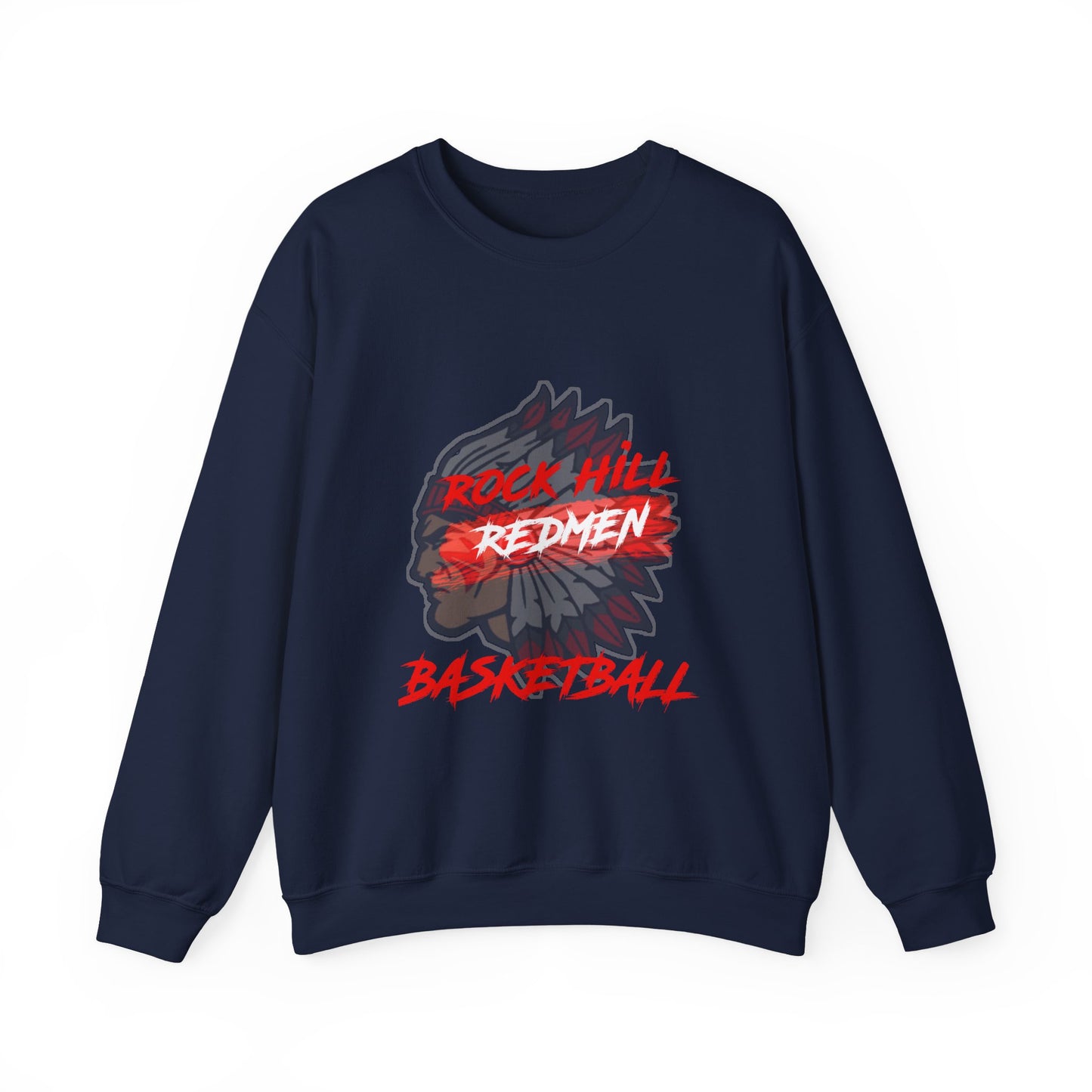 Rock Hill Redmen Basketball Crewneck Sweatshirt