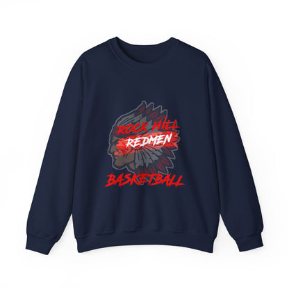 Rock Hill Redmen Basketball Crewneck Sweatshirt