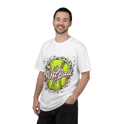 Softball Vintage Graphic T-Shirt — Neon Softball Logo Tee
