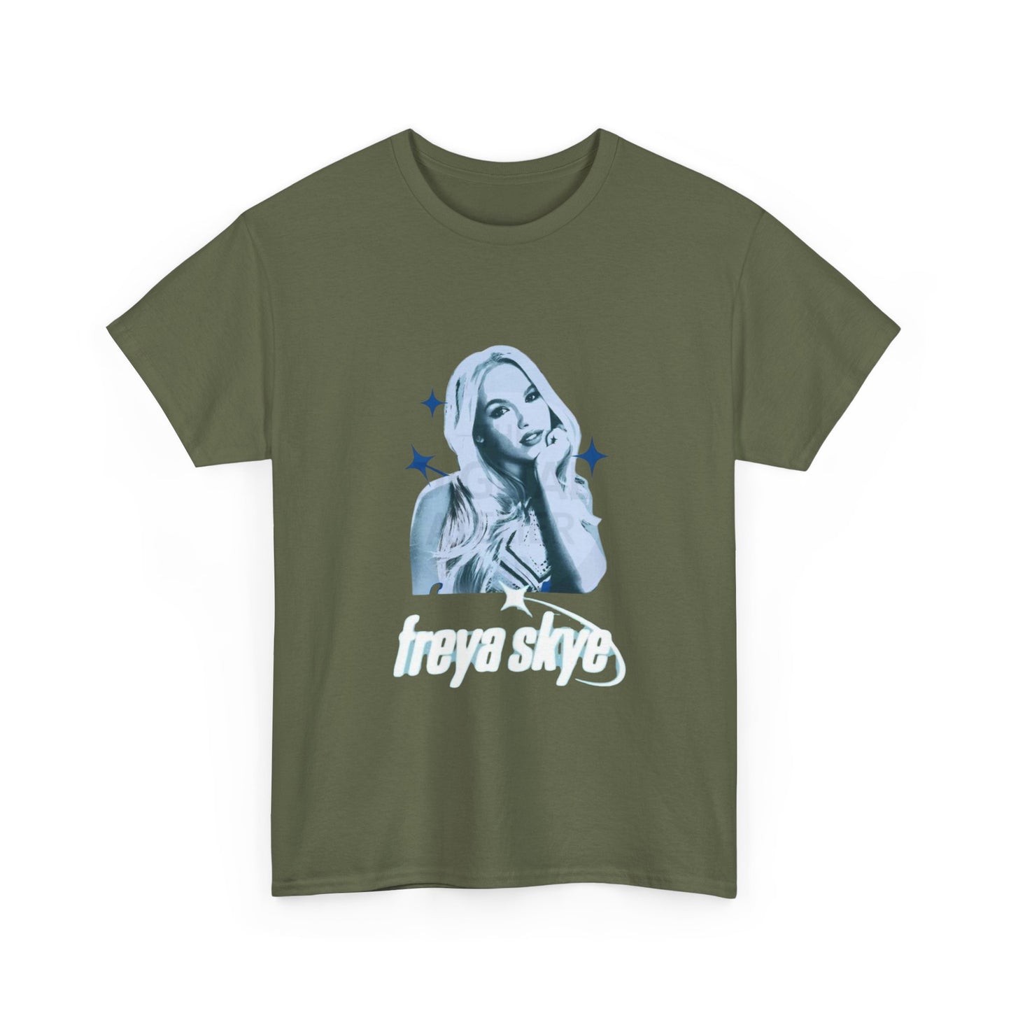 Freya Skye Graphic Tee — Retro Pop Star Portrait Shirt