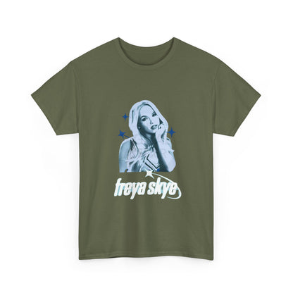 Freya Skye Graphic Tee — Retro Pop Star Portrait Shirt