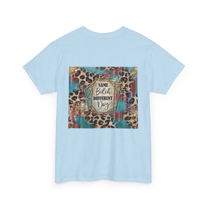 Same Bitch Different Day Leopard Graphic Tee