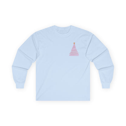 Pink Christmas Unisex Ultra Cotton Long Sleeve Tee