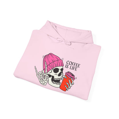 Coffee Is Life Hoodie - Cozy Unisex Sweatshirt for Coffee Lovers, Ideal Gift for Birthdays, Holidays, or Everyday Wear