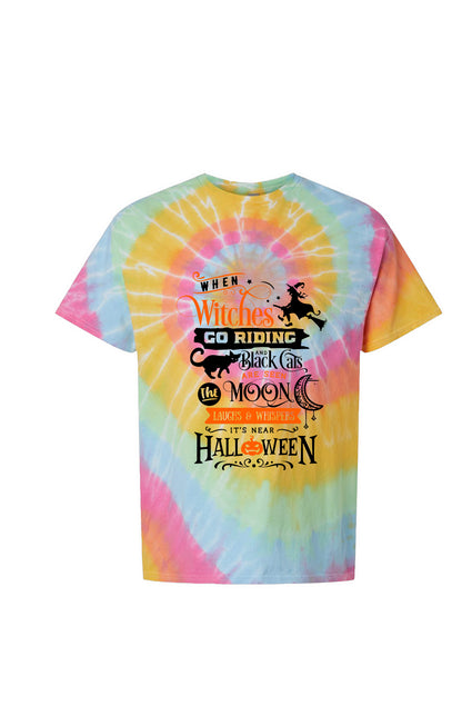 Multi-Color Spiral Tie-Dyed T-Shirt
