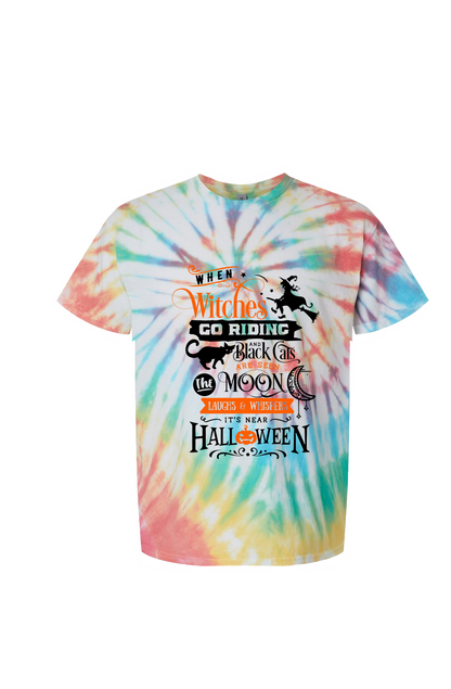 Multi-Color Spiral Tie-Dyed T-Shirt