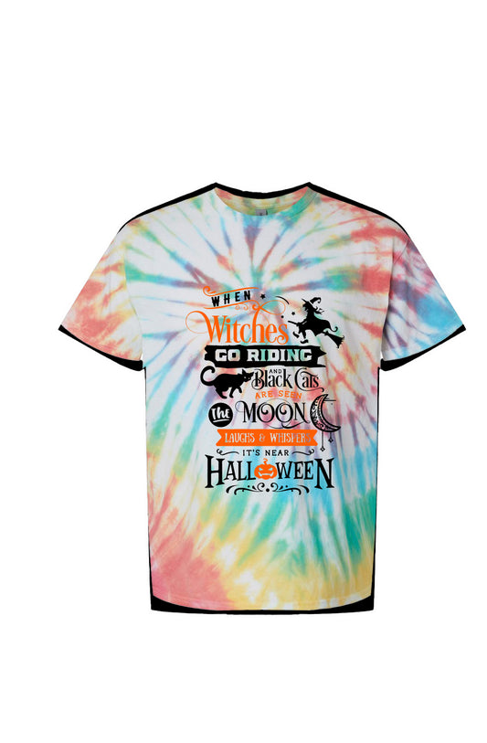 Multi-Color Spiral Tie-Dyed T-Shirt